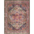 Bashian Bashian H114-GY-76X96-Z034 Heritage Collection Oriental Transitional Polypropylene & Cotton Machine Made Area Rug; Grey - 7 ft. 7 in. x 9 ft. 6 in. H114-GY-76X96-Z034